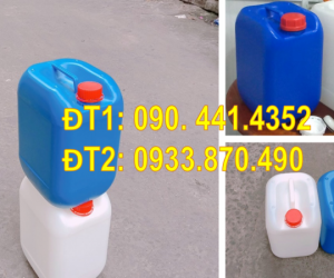 Gía can nhựa 25 lít đựng tá dược bào chế, can nhựa 30 lít đựng hóa chất y tế xét nghiệm 