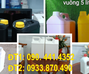 Bình nhựa 3.6 lít đựng nước giặt quần áo, can nhựa 4 lít đựng nhớt 
