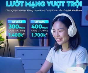 Trải nghiệm ngay Wifi không dây FWA5G của MobiFone, tốc độ hàng đầu