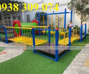 Bộ vận động đa năng thang leo ống chui nhà leo nằm ngang