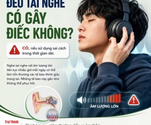 Đeo tai nghe có ảnh hưỡng đến thính lực không ? 