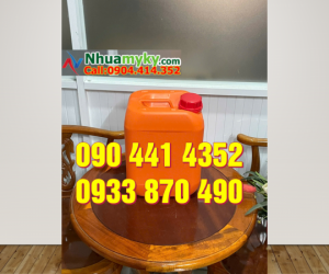 Can nhựa 20 lít đựng bazơ, vỏ thùng nhựa 25 lít đựng dầu 