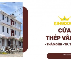Cửa Thép Vân Gỗ Tại Thảo Điền. TP. Thủ Đức (Quận 2 cũ)