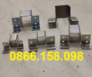 Các loại bas U xà gồ vuông hàng mạ, bát sắt chữ U tại xưởng