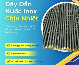 Dây Dẫn Nước Inox/Ống Mềm Dẫn Nước Nóng Lạnh/Dây Cấp Nước Vòi Chậu Lavabo