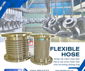 Khớp nối mềm inox/ Khớp nối mềm nối bích/ khớp nối chống rung inox nối bích