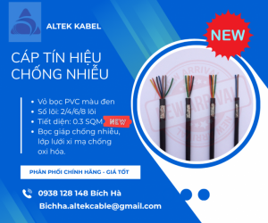 Cáp tin hiệu chống nhiễu 0.3mm Altek Kabel chính hãng