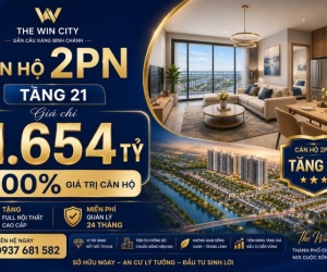 Căn hộ 2PN gần Cầu Xáng - Bình Chánh chỉ 1.654 tỷ (100% đã Vat), bàn giao full nội thất cao cấp gỗ
