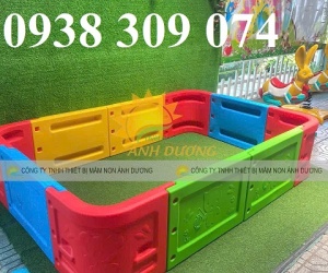 Nhà banh nhựa lắp ráp trẻ em, quây bóng nhựa mầm non