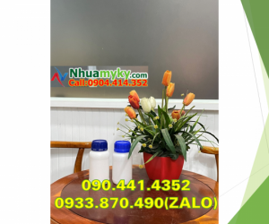 Vỏ chai nhựa 100ml đựng hóa chất, chai chứa chất lỏng 1 lít tròn