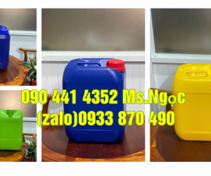 Can nhựa 20 lít đựng dung dịch dễ cháy, can nhựa 25 lít đựng hóa chất sinh khí 