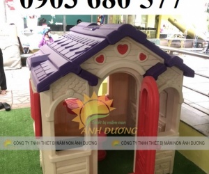 Nhà chơi cổ tích bằng nhựa cho trẻ em mầm non