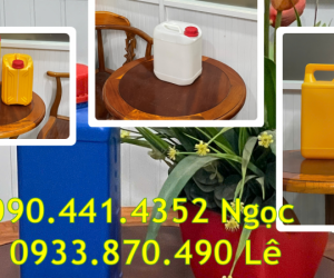Xưởng sx can nhựa 0.5 lít đựng màu nước, can nhựa 1 lít đựng hóa chất ngành da – tóc – móng 