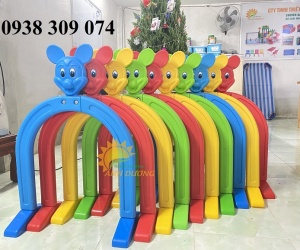 Cung chui hình thú mầm non, cổng chui thú mầm non