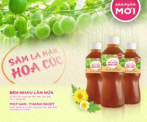 Nước Sâm La Hán Hoa Cúc Thái Sơn - Hương vị thanh nhẹ từ la hán quả và hoa cúc