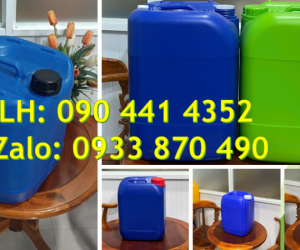 Gía can nhựa 25 lít dày đựng hóa chất, can nhựa 20 lít dày bao nhiêu đựng được hóa chất