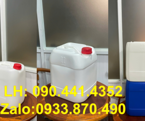 Can 25 lít đựng thực phẩm, can nhựa 20 lít đựng hóa chất, can nhựa vuông 10 lít 