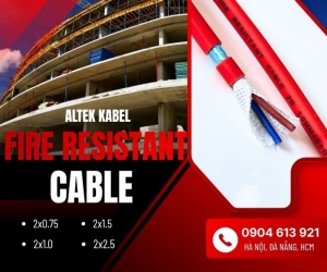 Cáp tín hiệu chống cháy 2Cx1.5 chống nhiễu Altek Kabel - phân phối Hà Nội, Đà Nẵng, HCM