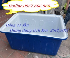 Bồn 2 lớp, Thùng đựng hóa chất có 2 lớp, thùng dung tích 500l