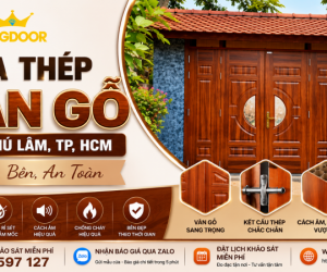 Cửa Thép Vân Gỗ Tại Phú Lâm, TP. HCM | Đẹp, Bền, An Toàn