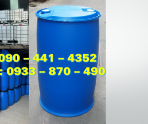 Thùng phuy nhựa 30 lít, có sẵn thùng phuy sắt 220 lít các loại đựng hóa chất tại Củ Chi