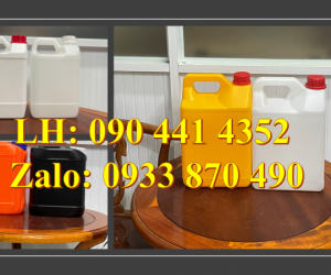 Báo giá can nhựa 2 lít đựng xăng, bình nhựa 5 lít đựng dầu máy 270g 