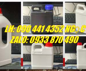 Can nhựa 1 lít HDPE, can 2 lít vòi nhấn 360, can nhựa 5 lít nắp thoát khí 