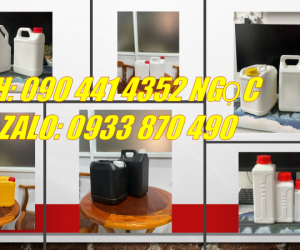 Can nhựa 1 lít vuông, can 2 lít vuông quai, can nhựa 5 lít có vạch chia