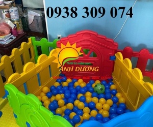 Nhà banh nhựa lắp ghép trẻ em, nhà banh nhựa mầm non