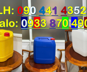 Can nhựa 24 lít đựng nông dược pha loãng, can nhựa 22 lít đựng chất xúc tác hóa học 