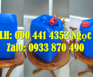 Can 10 lít đựng hóa chất nhựa cao cấp, can nhựa 20 lít dày, can nhựa 25 lít vuông dày 