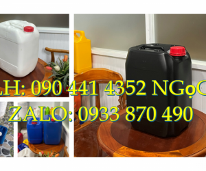 Bán can nhựa 22 lít vuông đựng màu hóa học, can nhựa 24 lít dày đựng hóa chất ngành dược phẩm
