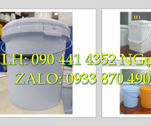 Sản xuất thùng sơn 12 lít giá rẻ, xô nhựa 16 lít đựng dầu nhớt, thùng đựng sơn 18 lít vuông Q12
