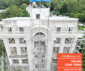 [Nhật Ký Thi Công] Tiến Độ Phun Sơn Giả Đá Công Trình Liên Villa Trần Phú Vũng Tàu