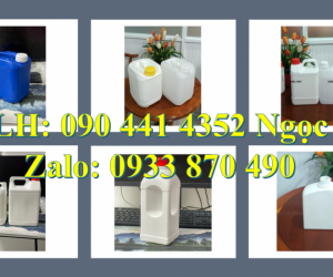 Can nhựa 2 lít vuông tại Đồng Nai, can nhựa 5 lít đựng hóa chất tại Vĩnh Long