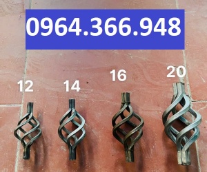 Quả rọ xoắn 12,14,16,20 dùng cho lan can và cầu thang