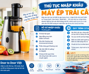 Thủ tục nhập khẩu mấy ép trái cây
