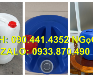 Thùng nhựa 25 lít đựng javel, can nhựa 30 lít vuông đựng hóa chất nồng độ cao 