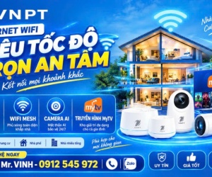 Nâng tầm không gian sống với công nghệ VNPT - XGSPON, WiFi Mesh, Camera AI, MyTV hiện đại