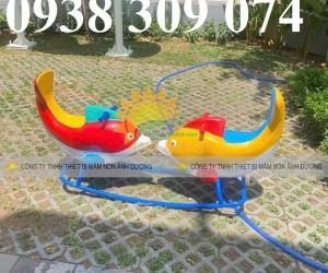 Bập bênh đôi cá heo. bập bênh cá vàng trẻ em, bập bênh ghế gấu, bập bênh thiên nga nhà trẻ