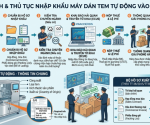 Thủ tục nhập khẩu máy dán tem tự động