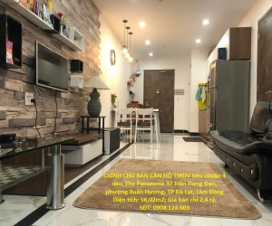 CHÍNH CHỦ BÁN CĂN HỘ TMDV tiêu chuẩn 4 sao, The Panorama TP Đà Lạt, 37 Trần Hưng Đạo, P.Xuân Hương.