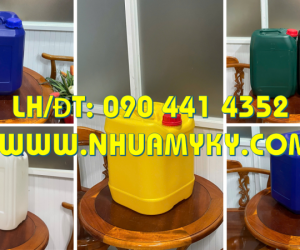 Bán can nhựa 22 lít đựng hóa chất vuông tại Đồng Tháp, Bến Tre, Vĩnh Long… 