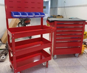 Xe đẩy dụng cụ 2 ngăn Xe 