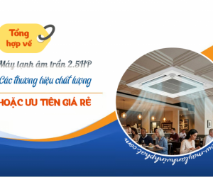 Tổng hợp Máy lạnh âm trần 2.5HP các thương hiệu chất lượng hoặc ưu tiên giá rẻ
