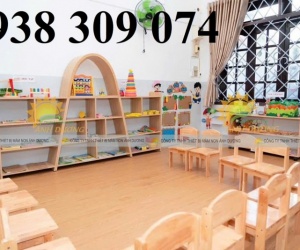 Kệ gỗ mầm non Montessori kệ gỗ mầm non nhiều mẫu chất lượng cao