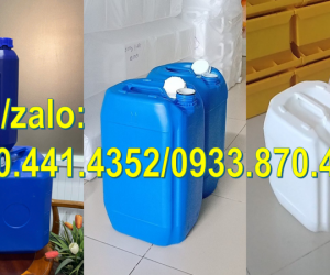 Vỏ thùng nhựa 24 lít đựng hóa chất, can nhựa 25 lít đựng dầu, can nhựa 30 lít đựng phân bón loãng 