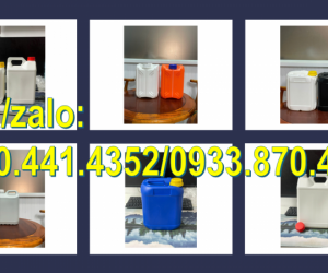 Can nhựa 5 lít đựng thuốc diệt côn trùng, can vuông 2 lít đựng hóa chất, can tròn 1 lít đựng chất lỏ