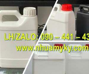 Can nhựa tròn 2 lít đựng hóa chất nông nghiệp, can nhựa 5 lít đựng chất xử lý nước bẩn 