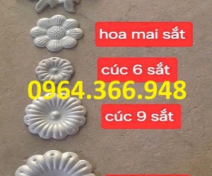 Bông cúc kẻ sắt cho khung sắt mỹ thuật